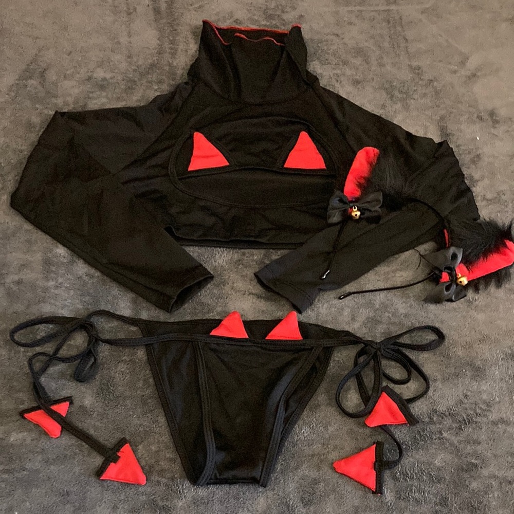 Devil Cat Lingerie Costume